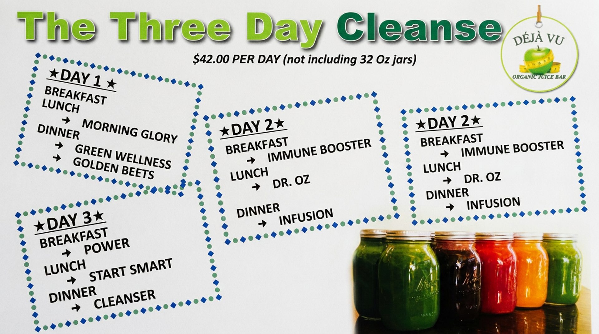 Reset with three days of organic juice