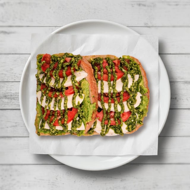 Mozzarella Pesto Toast.